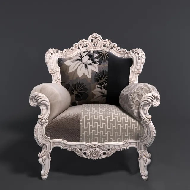 furniture - Armchair Prince 3D Model