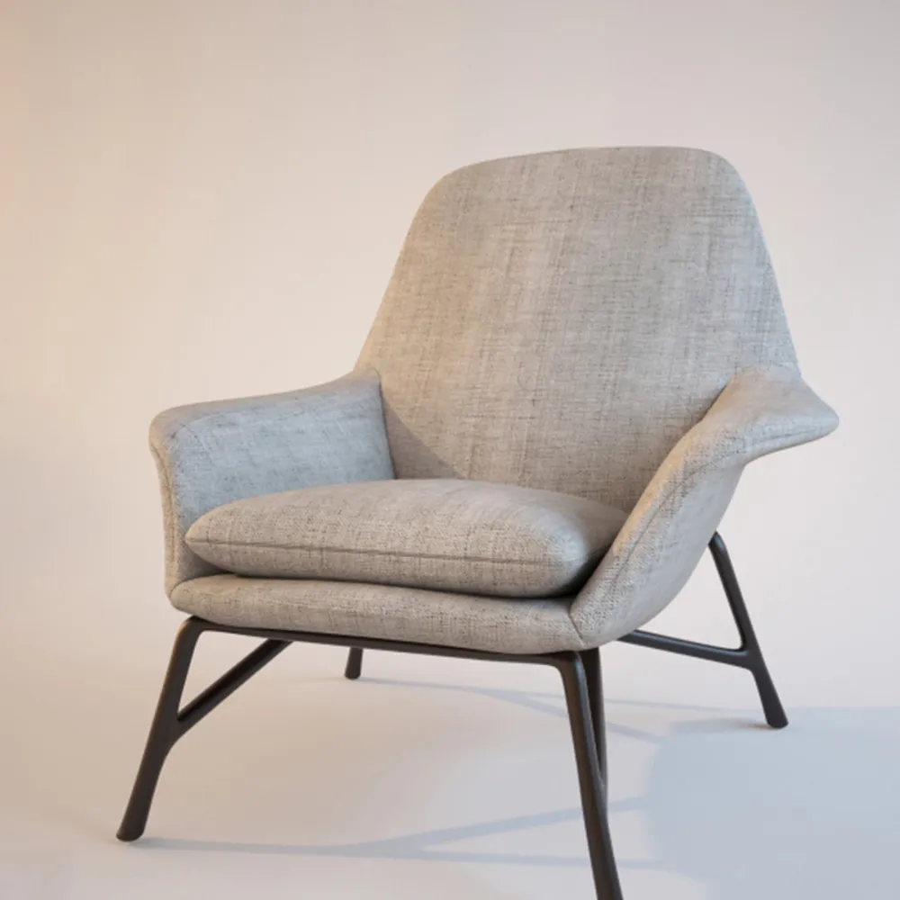 furniture - Armchair PRINCE By Minotti 3D Model