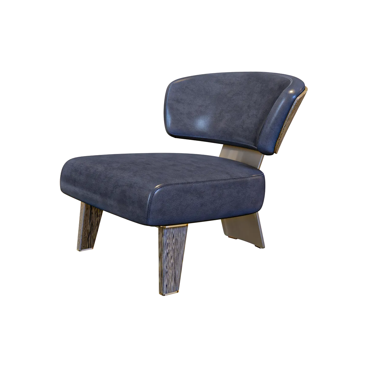 furniture - Armchair Reeves Wood 3D Model