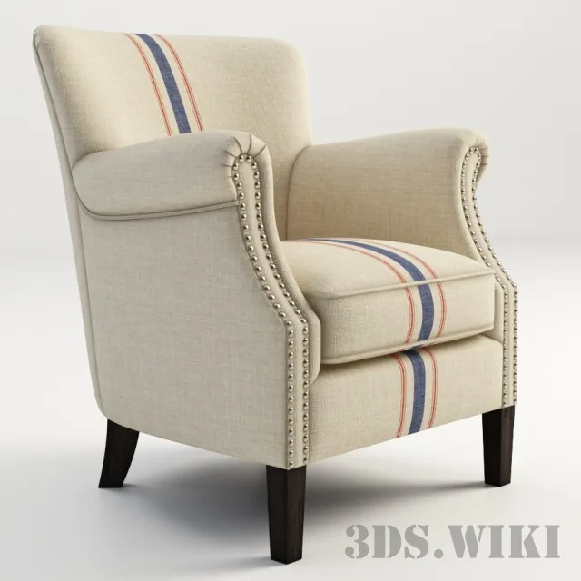 furniture - Armchair ROLAND 602.019-GP06 3D Model