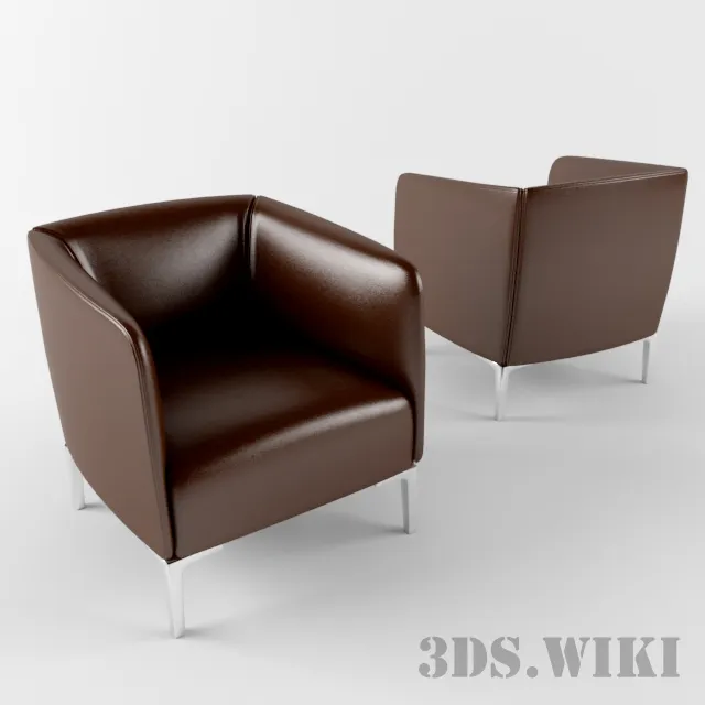 furniture - Armchair Rolf Benz 392 3D Model