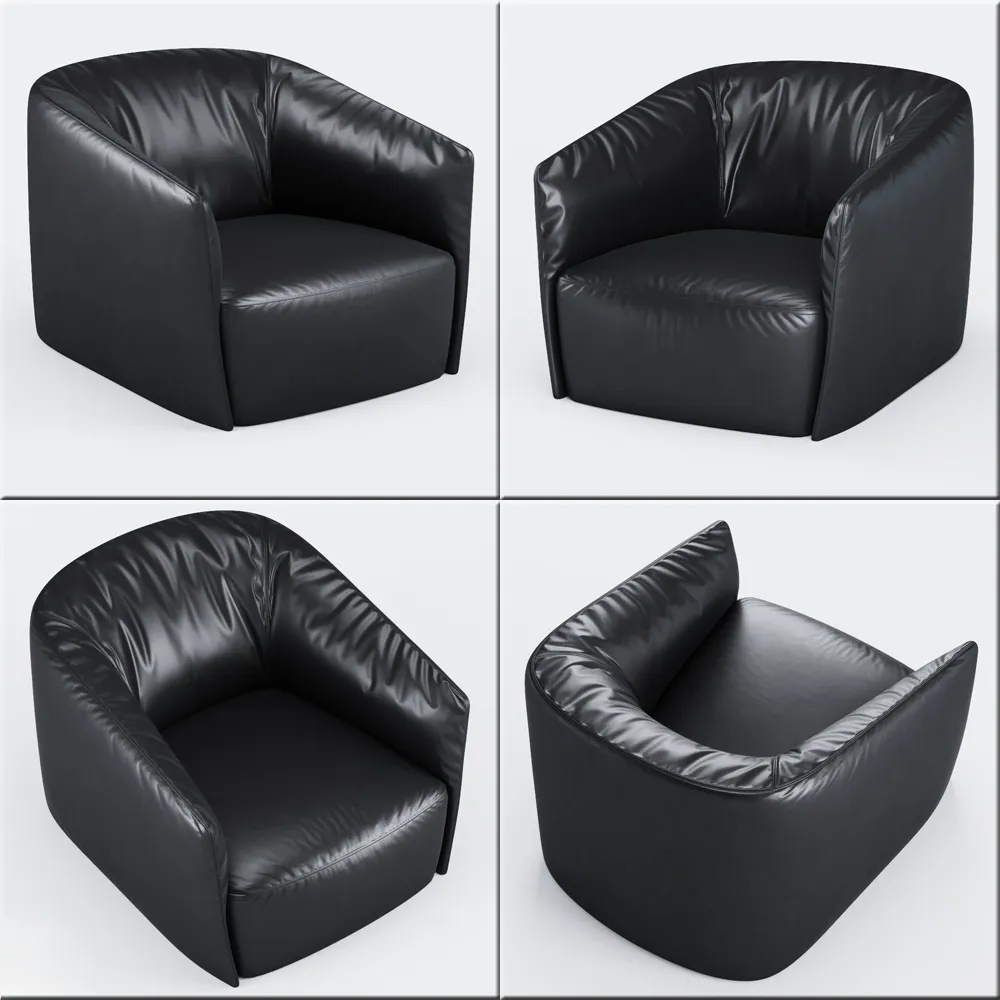 furniture - Armchair Santa Monica 3D Model