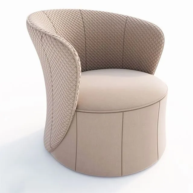 furniture - Armchair Tait by Fendi Casa 3D Model