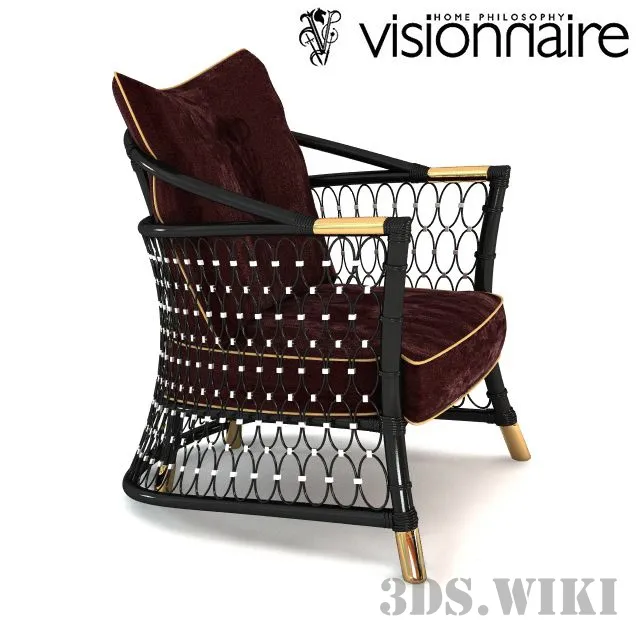 furniture - Armchair VISIONNAIRE (IPE CAVALLI) DEHORS 3D Model