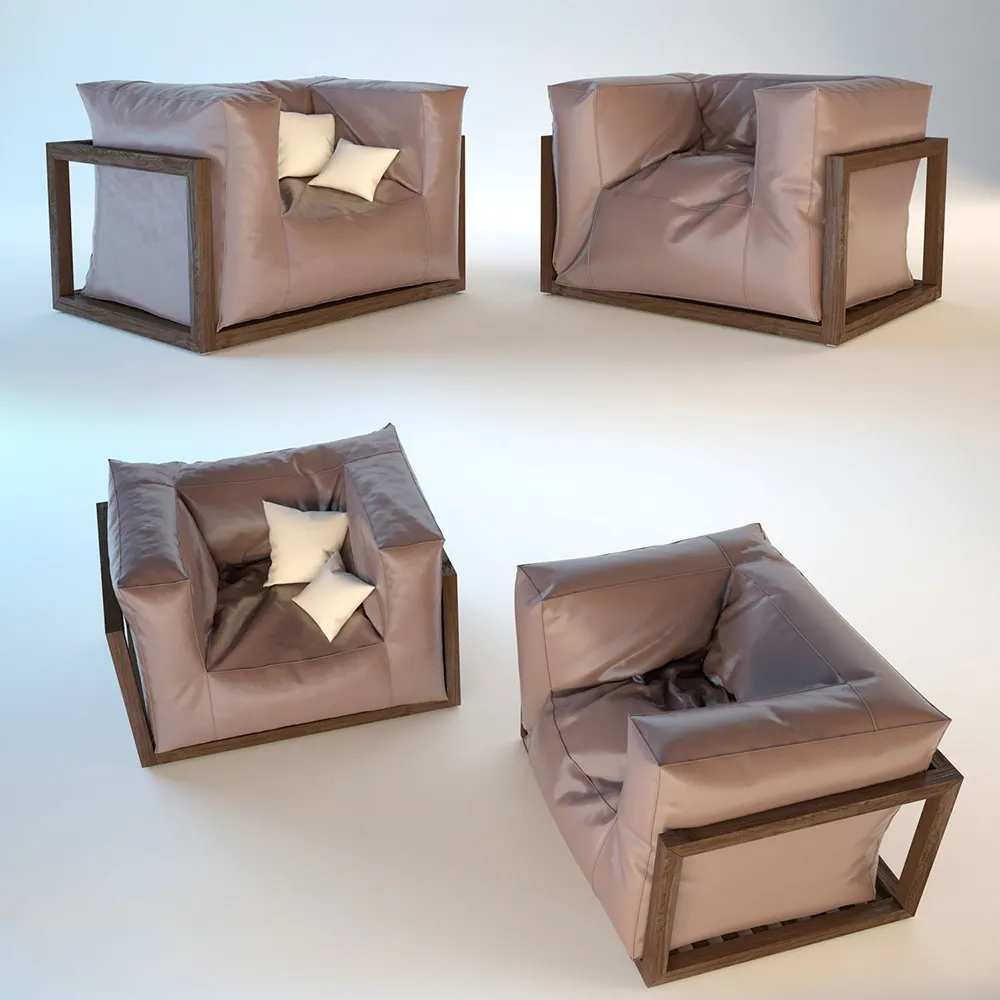 furniture - Armchair with a unique design 3D Model