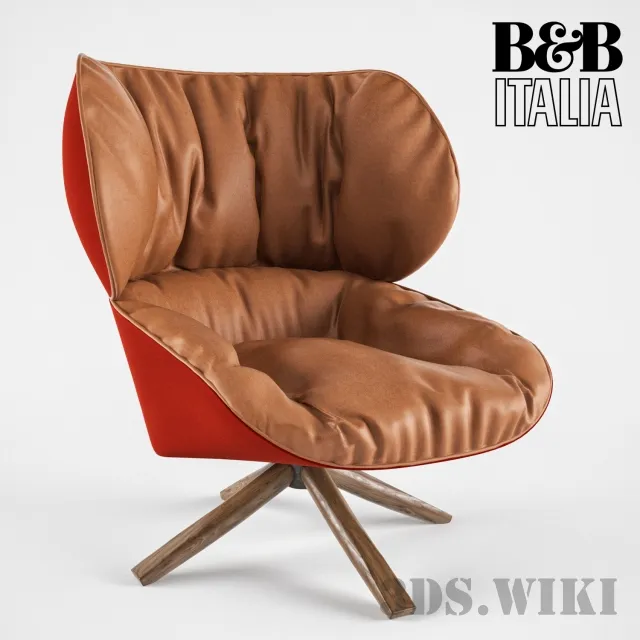 furniture - Armchairs Tabano - B&B Italia 3D Model