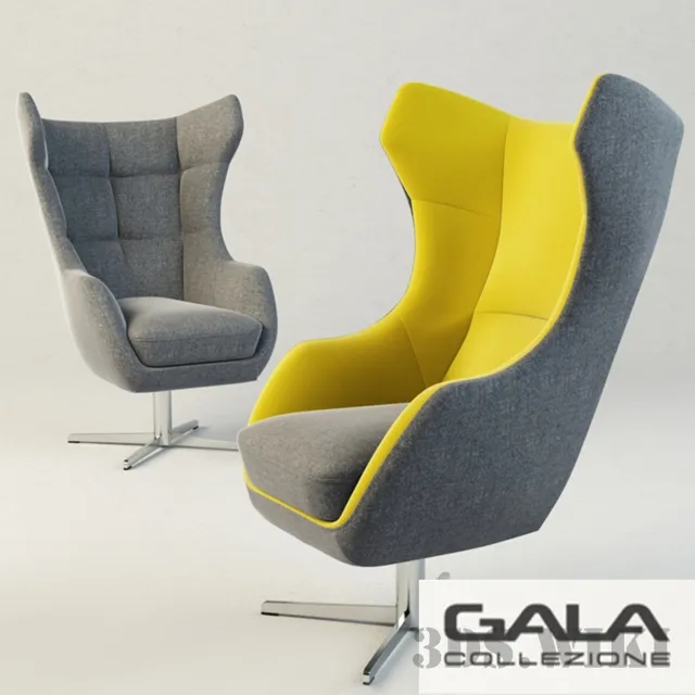 furniture - Armchairs Zing Gala 3D Model