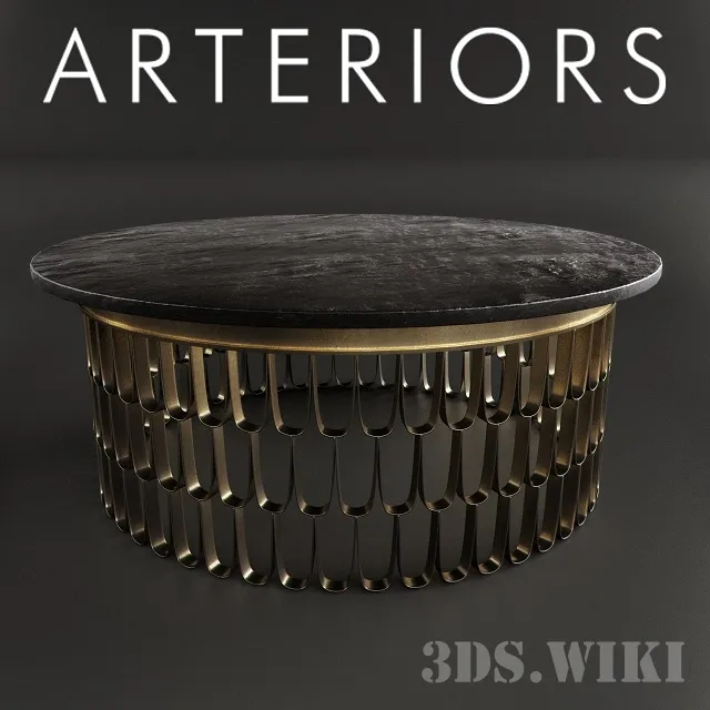 furniture - Arteriors Orleans cocktail table 3D Model