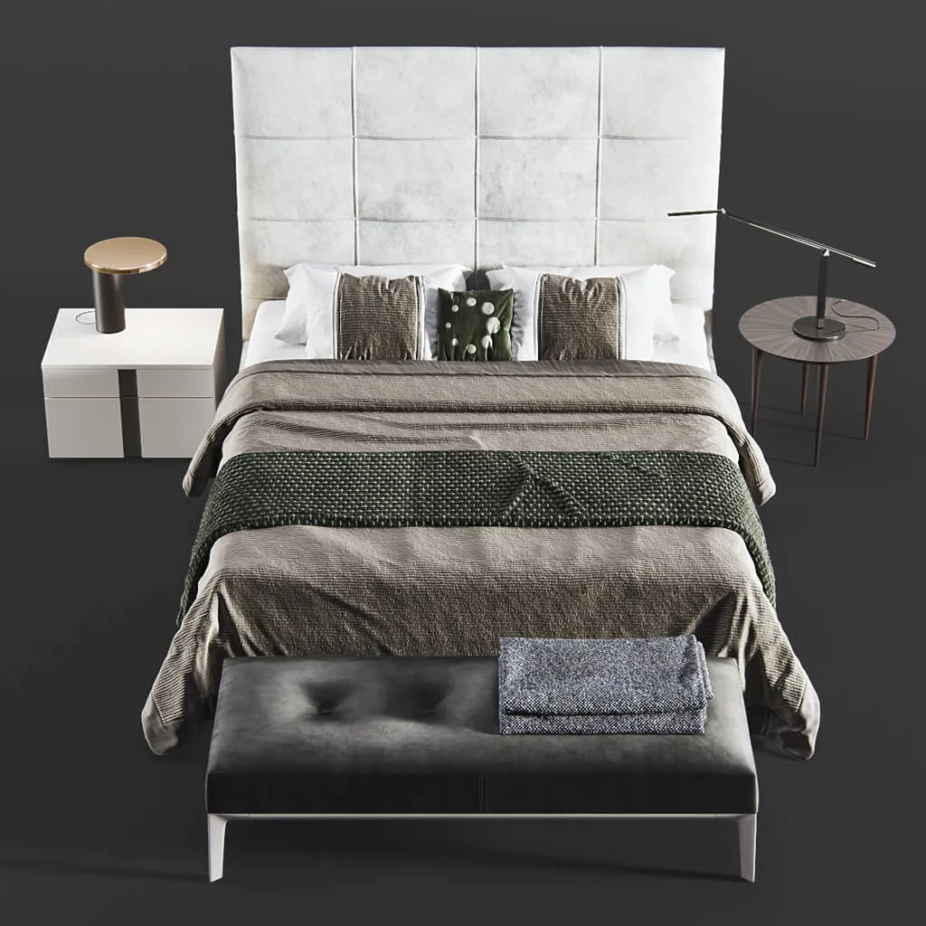 furniture - Askona Elisa Grand Bed 3D Model