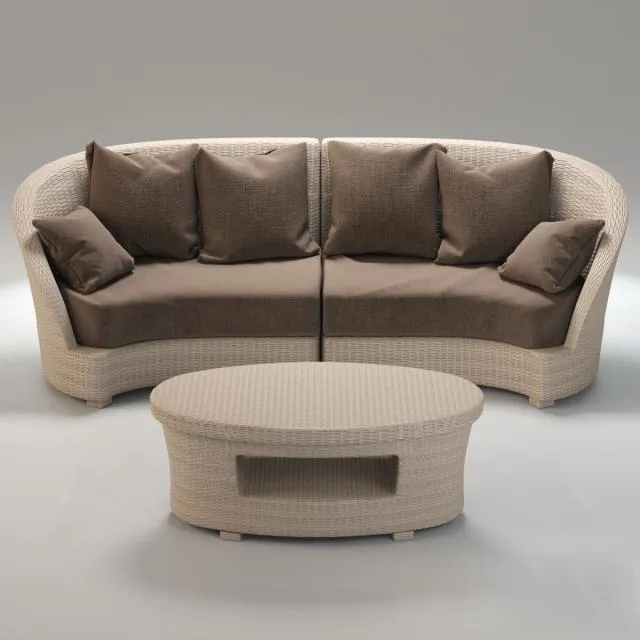 furniture - Atmosphere Avantgarden sofa 89 3D Model