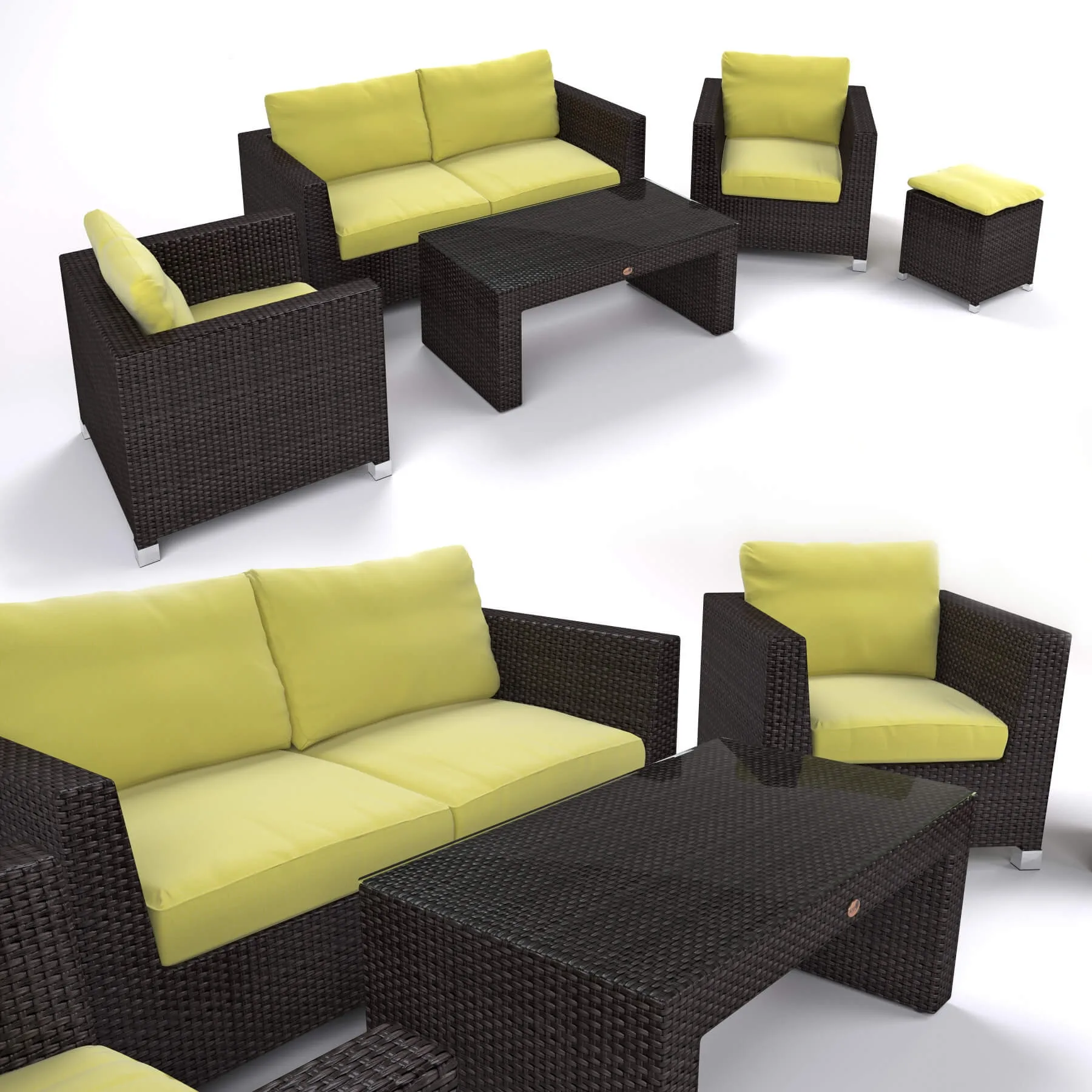 furniture - ATO Venedig set of artificial ratta 3D Model