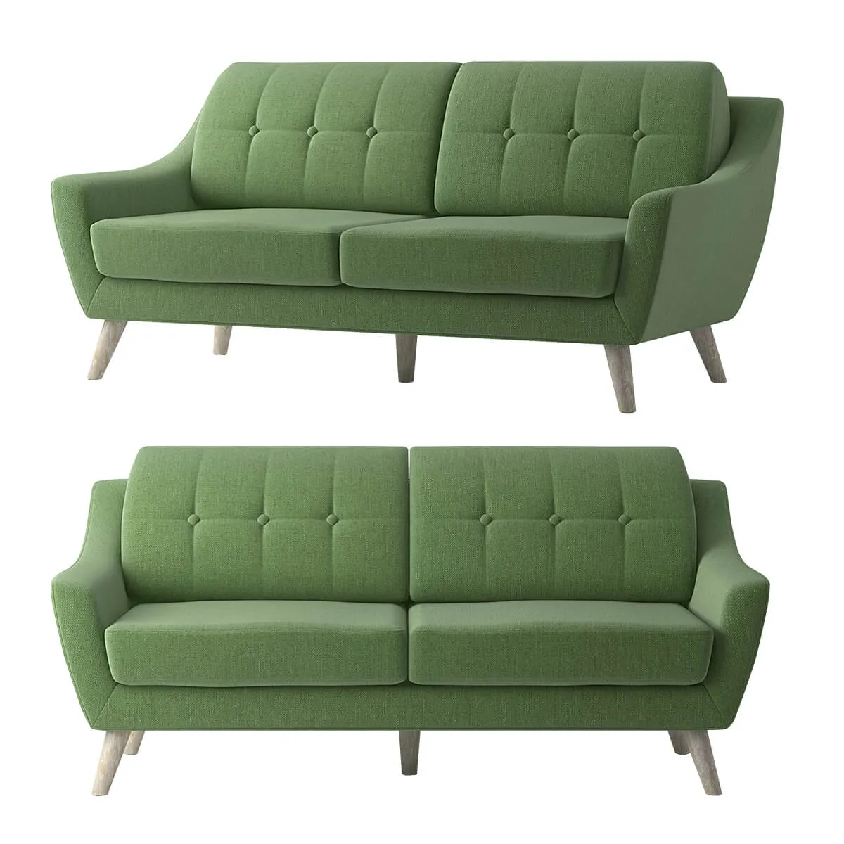 furniture - Ava armchair. Ava 3 seater sofa 3D Model