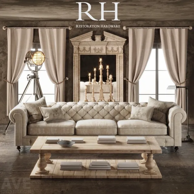 furniture - AVE Restoration Hardware 3D Model