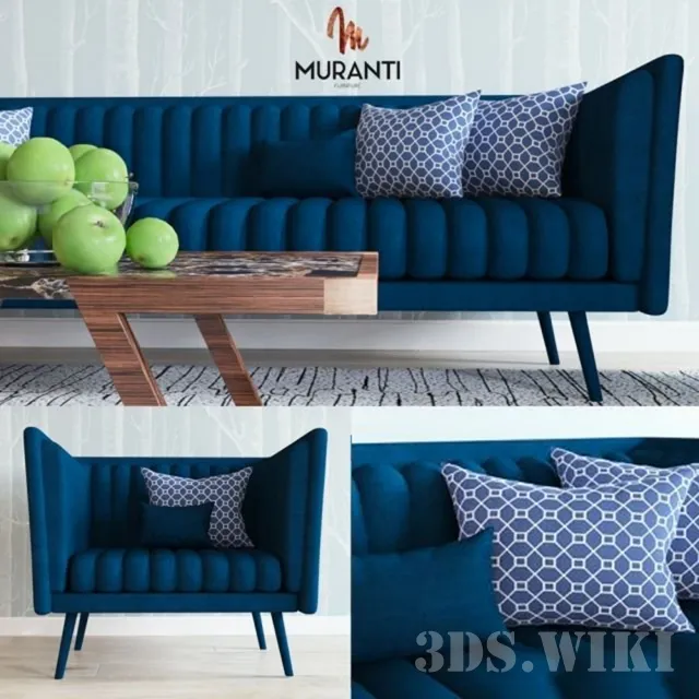 furniture - Azurite and Anatasis furniture by Muranti 3D Model