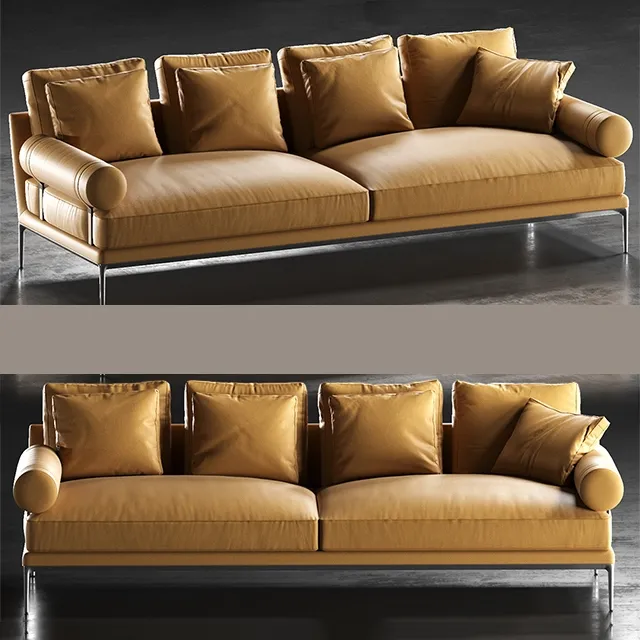 furniture - B and B Atoll sofa 3D Model