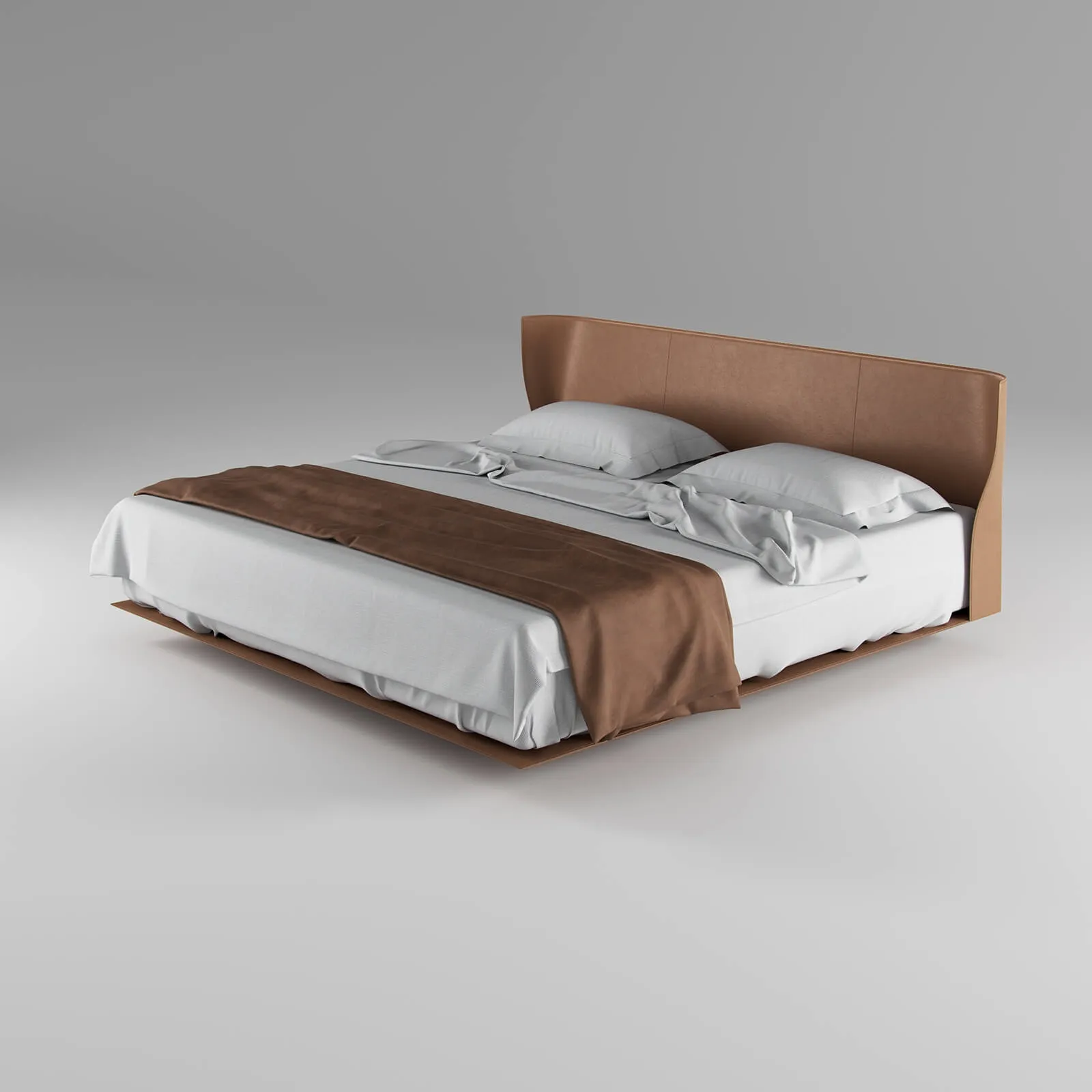 furniture - b and b Italia Alys bed 3D Model