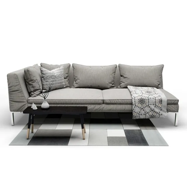 furniture - B and b italia sofa 3D Model