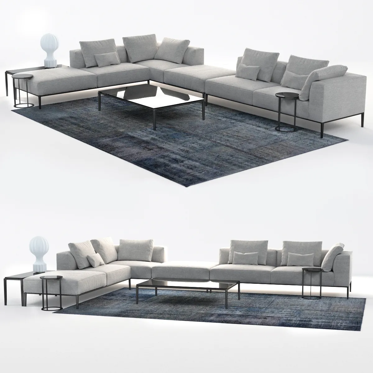 furniture - B and B Italia sofa  michel effe 3D Model