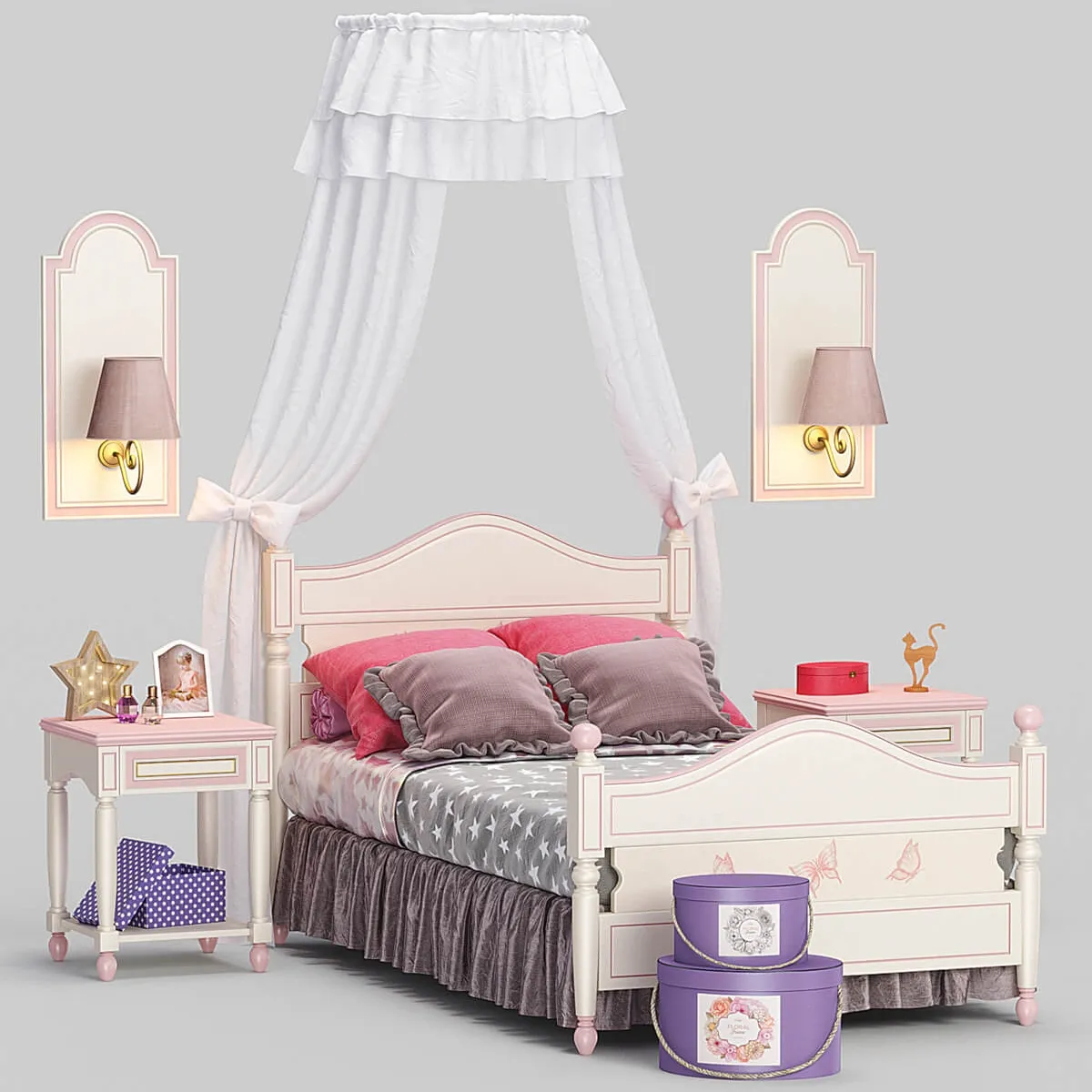 furniture - Baby Happy Night FERRETTI bed 3D Model