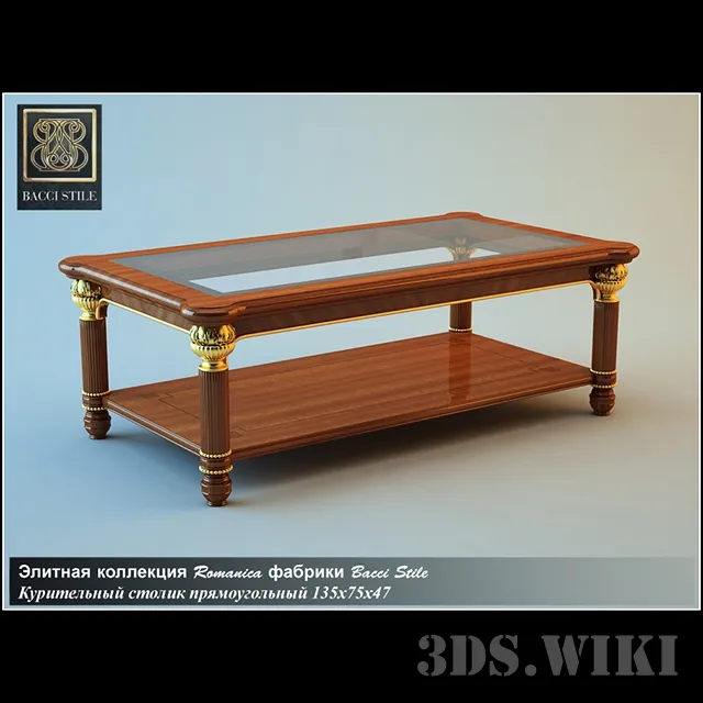 furniture - BACCI STILE ROMANICA table 3D Model