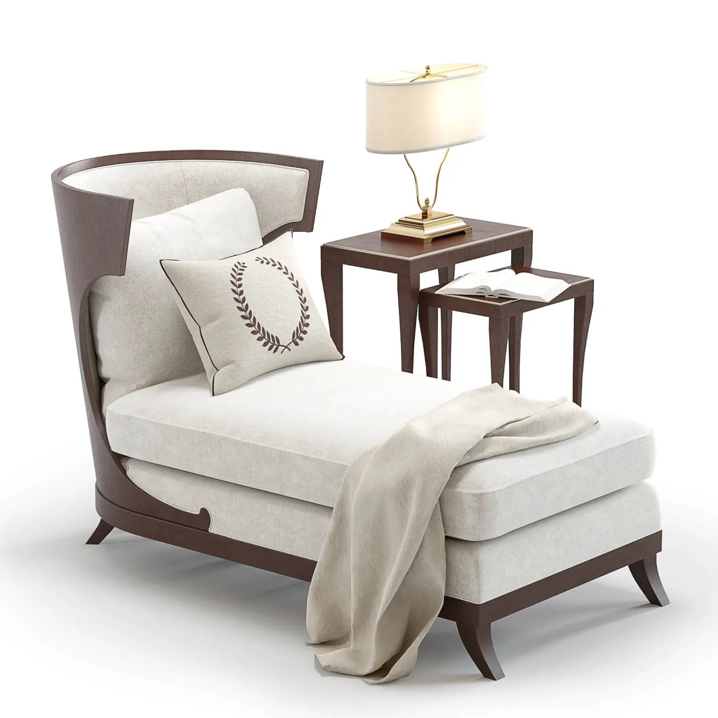 furniture - Baker Atrium chaise 3D Model