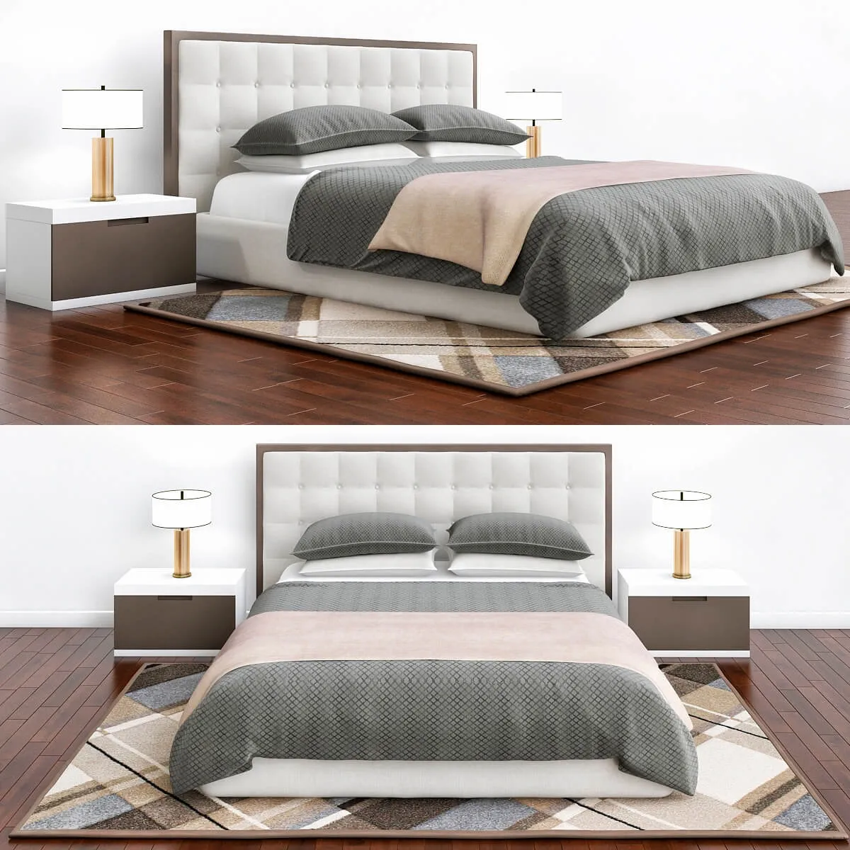 furniture - Baker bedroom 3D Model