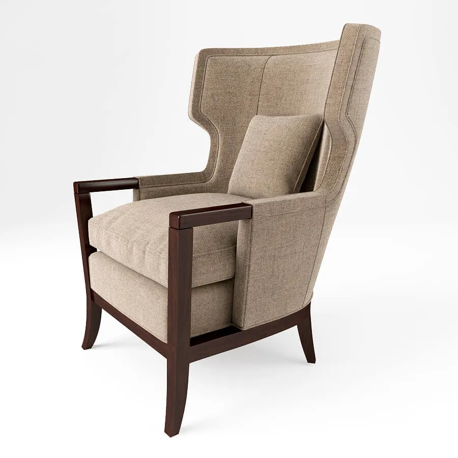 furniture - Baker chair Manor Wing 3D Model