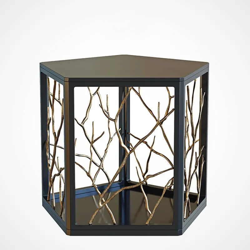 furniture - Baker Dorada Side Table 3D Model