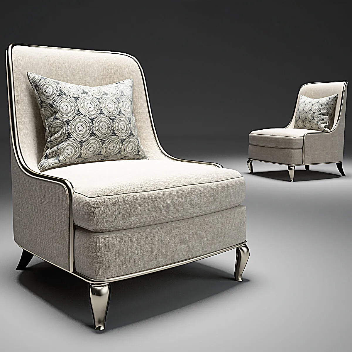 furniture - Baker Empress armchair 3D Model