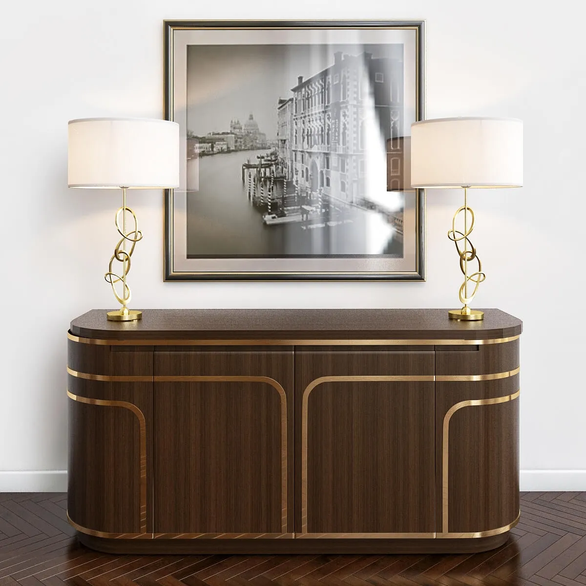 furniture - Baker Modern sideboard 3D Model
