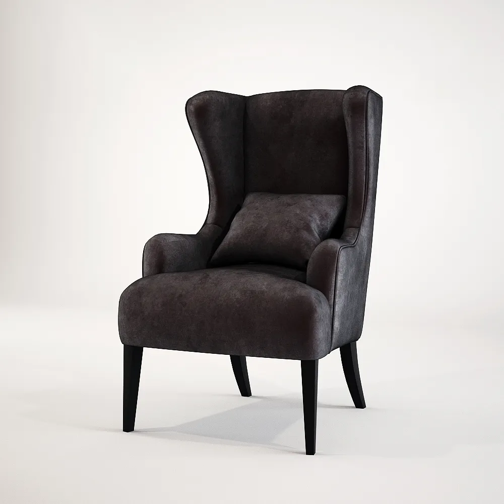 furniture - Baker Simply Baker wing chair 6928C 3D Model