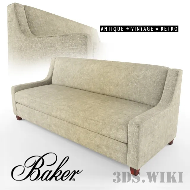 furniture - Baker sofa 3D Model