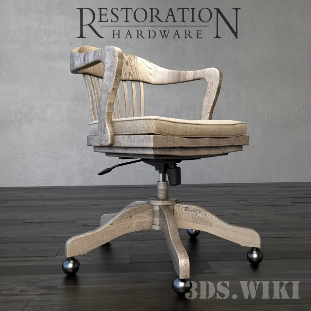 furniture - Bankers Chair 3D Model