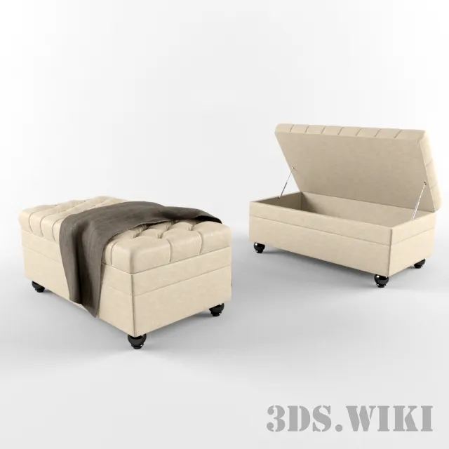 furniture - Banquet - couch 3D Model