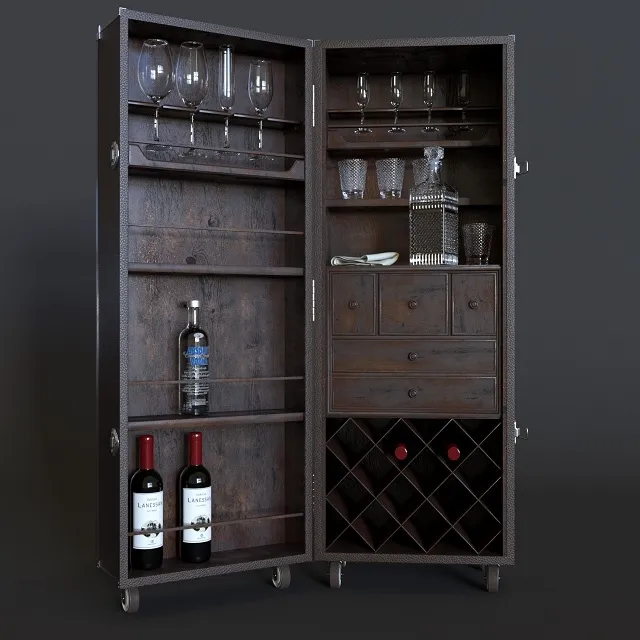 furniture - Bar Cabinet 3D Model