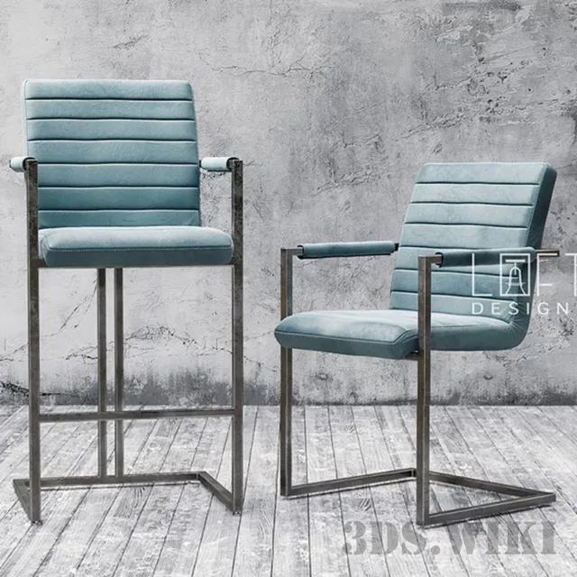 furniture - bar chair 3D Model