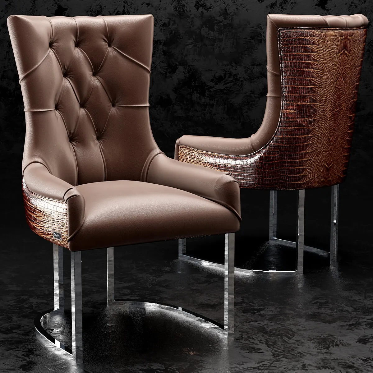 furniture - Bar chair 8 3D Model