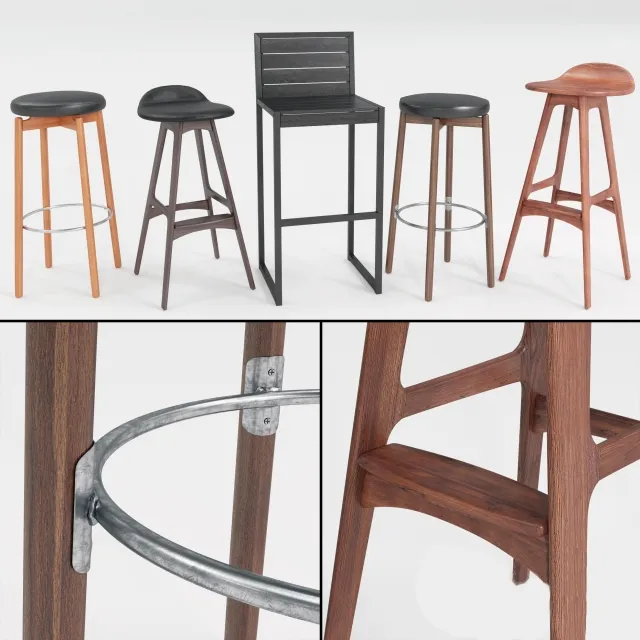 furniture - Bar chairs 7 3D Model