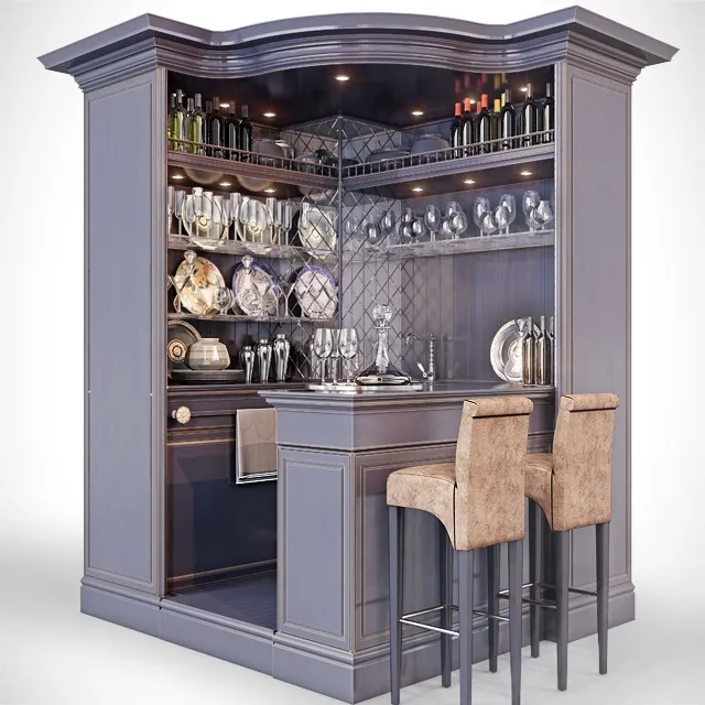 furniture - Bar reception desk 2 3D Model