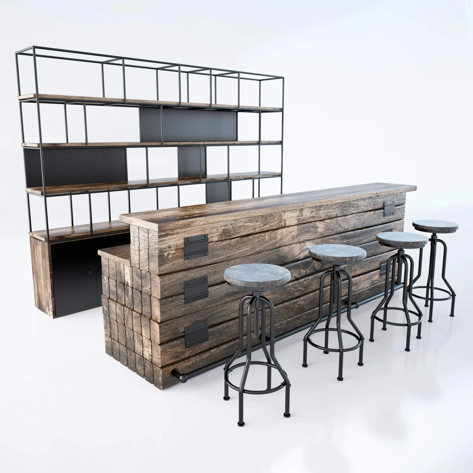 furniture - bar-station 3D Model
