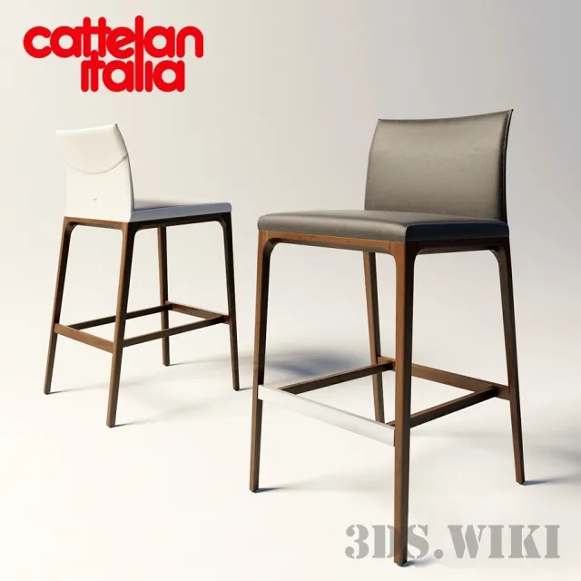 furniture - Bar stool Cattelan Italia Arcadia 3D Model