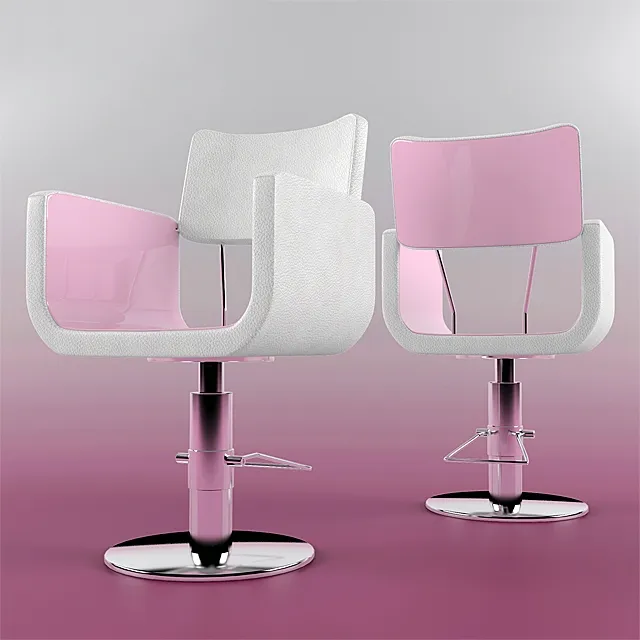 furniture - Barber's chair 3D Model