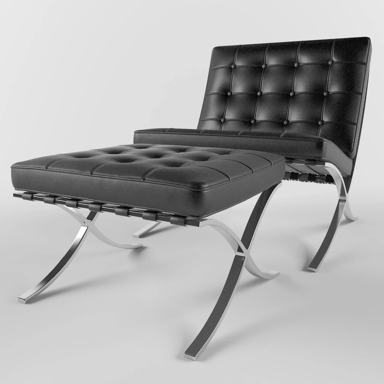 furniture - Barcelona chair 9 3D Model