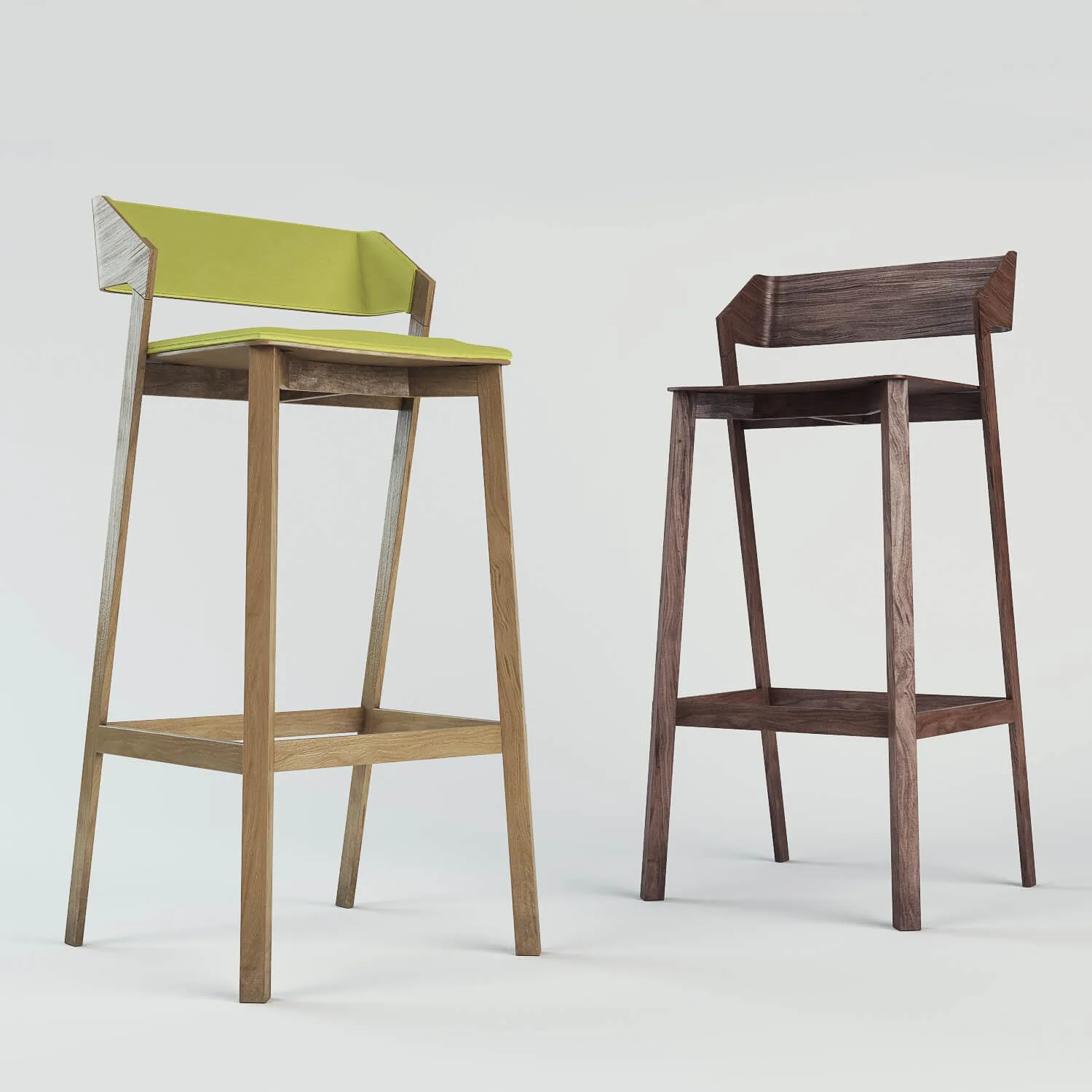 furniture - Barstool Merano 3D Model