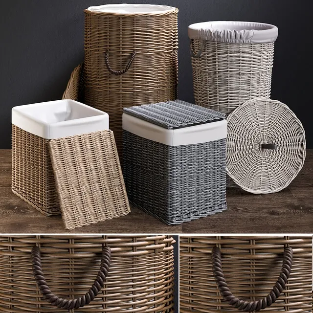 furniture - Baskets 1 3D Model