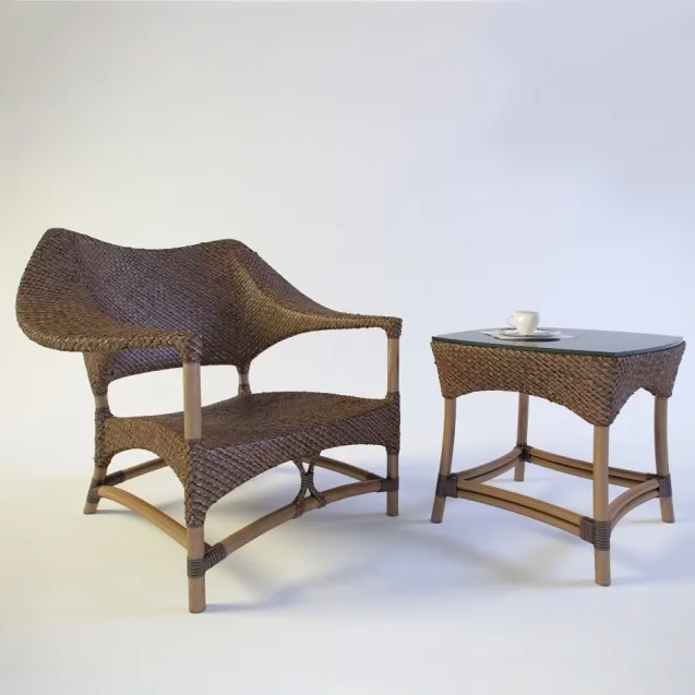 furniture - Bat table and chair 3D Model