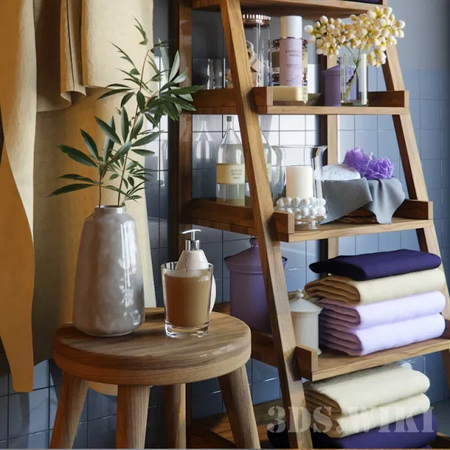 furniture - Bathroom rack 3D Model