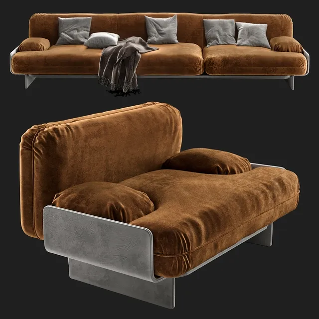 furniture - Baxter Bardot sofa 3D Model