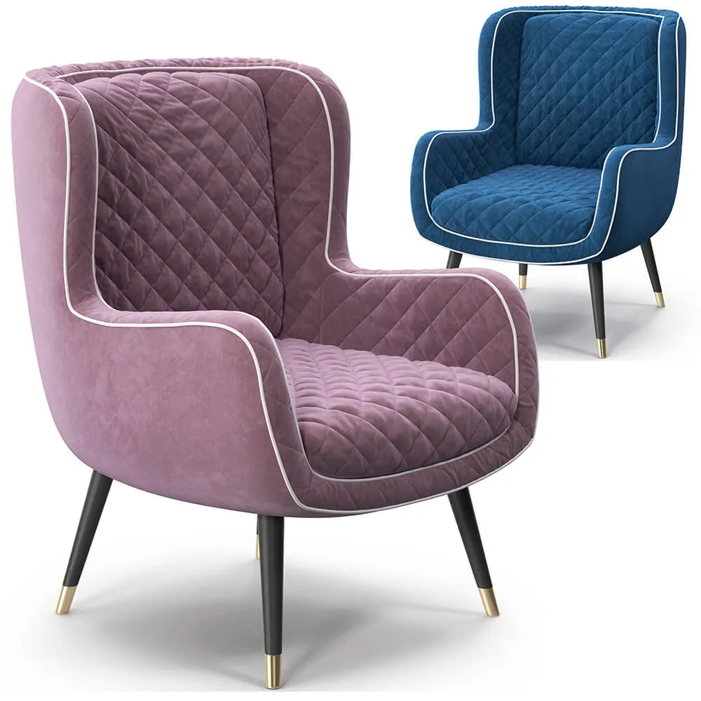 furniture - Baxter Dolly armchair 3D Model