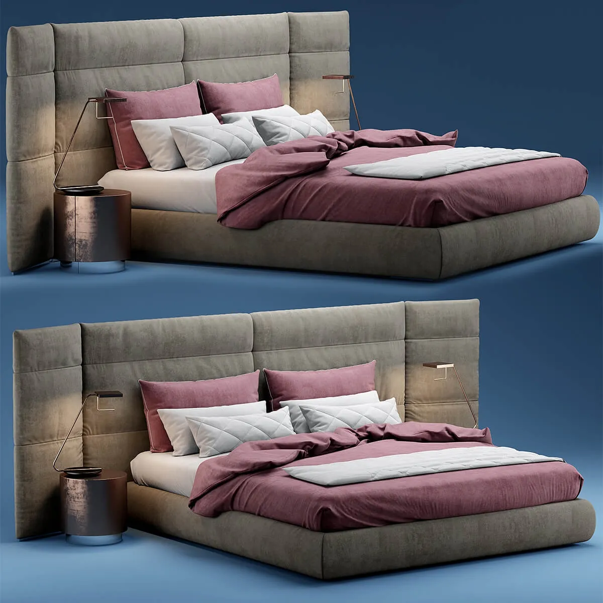 furniture - Baxter extra couche bed 2 3D Model